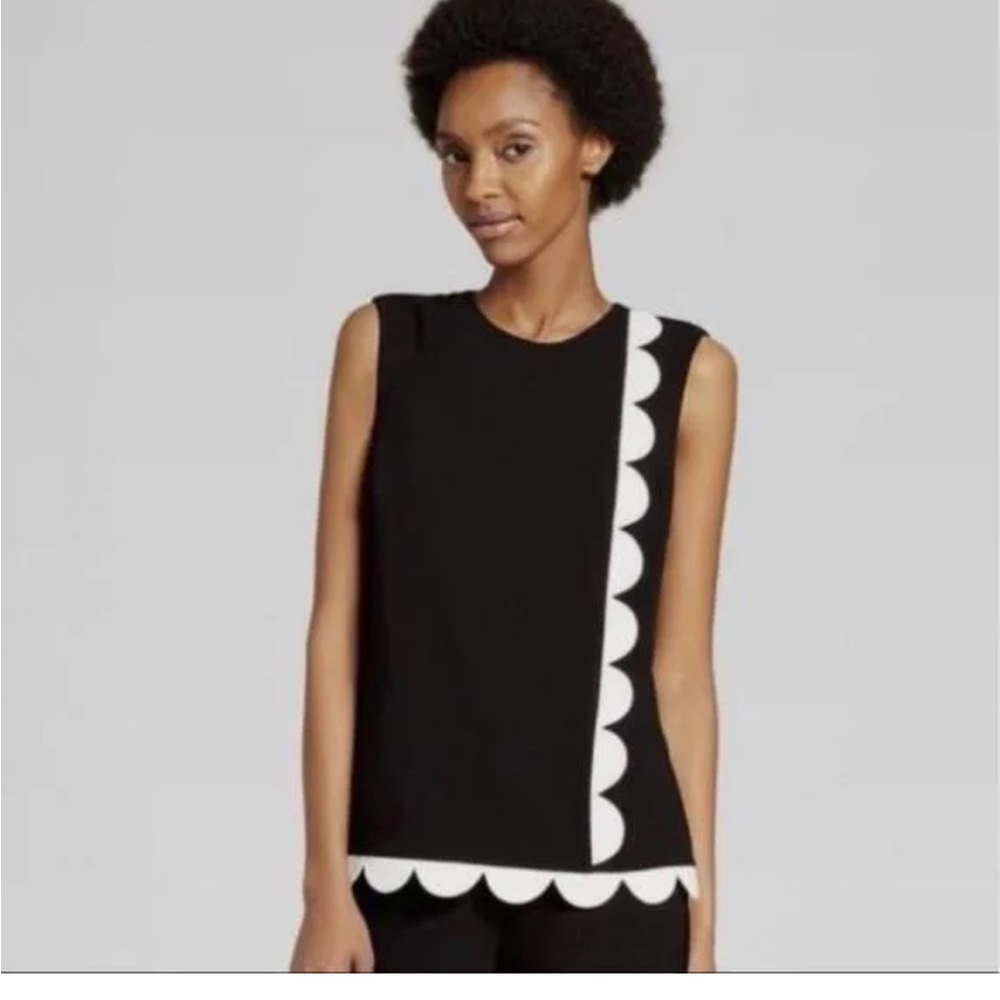 Victoria Beckham for Target classic black and white sleeveless top